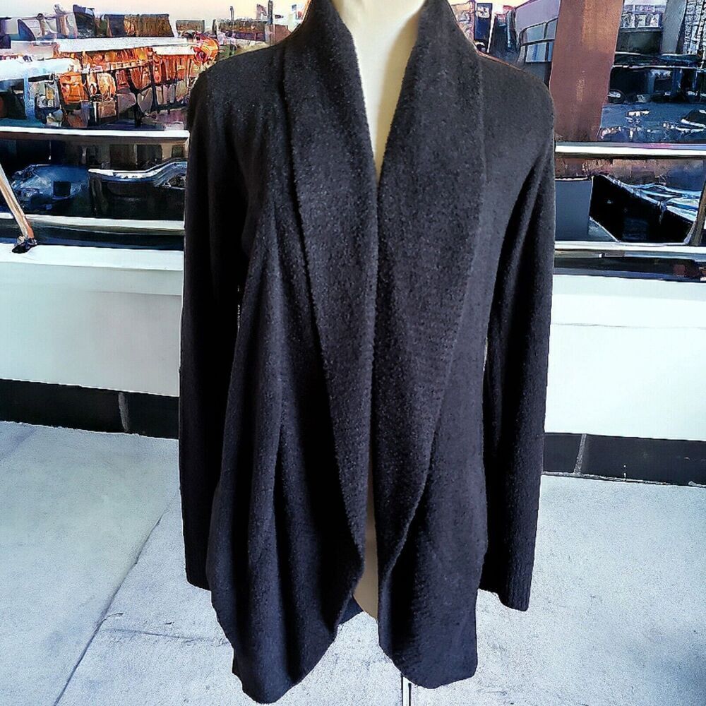 Barefoot Dreams Cardigan Womens Black' XS/S Cozy Chic Lite Knit Comfy Sweater